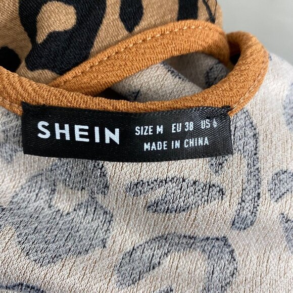 SHEIN Woman’s Leopard Print Top - Size M - Picture 5 of 6